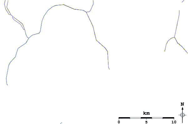 Roads and rivers around Mount Clemenceau