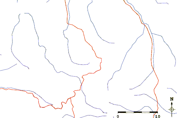 Roads and rivers around Mount Cobbler