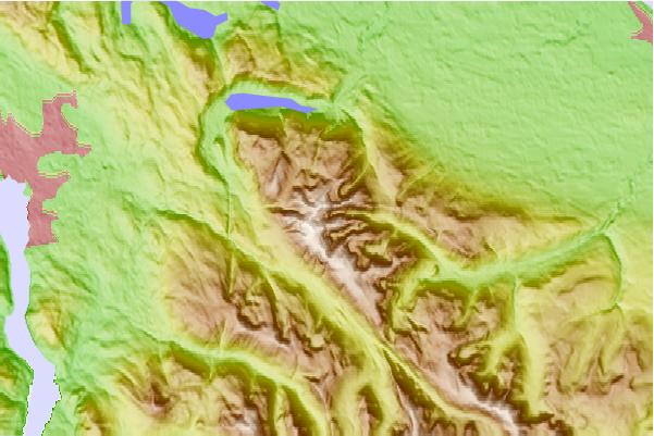 Surf breaks located close to Mount Cokely