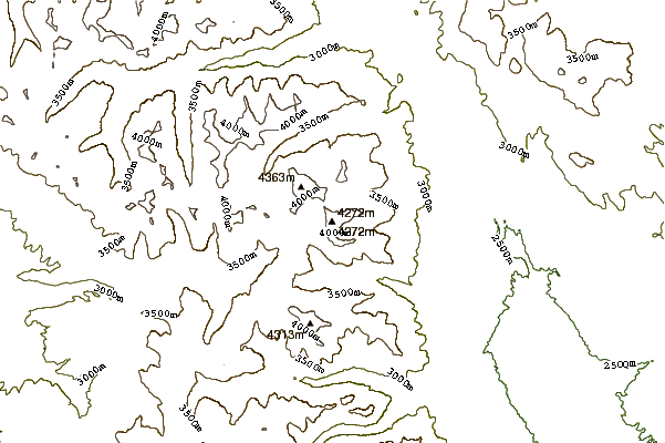 Mountain peaks around Mount Columbia (Sawatch)