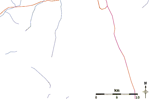 Roads and rivers around Mount Con Reid