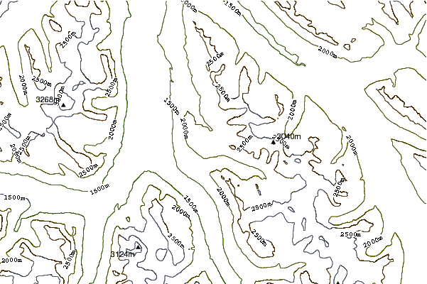 Mountain peaks around Mount Confederation