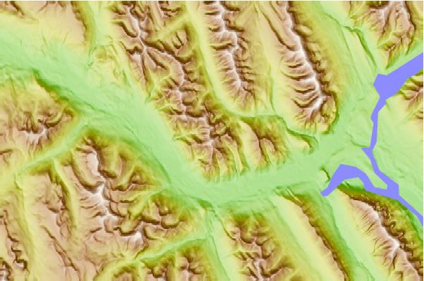 Surf breaks located close to Mount Cory