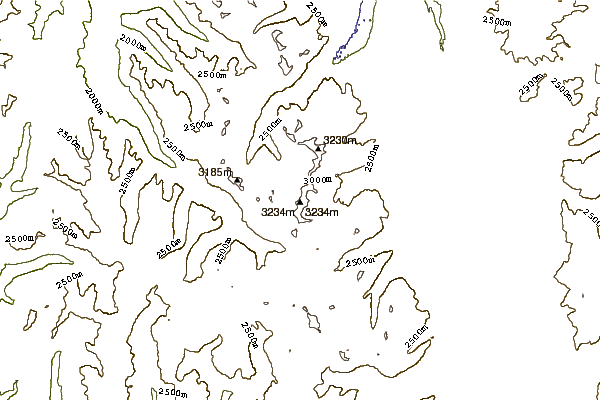 Mountain peaks around Mount Cramer