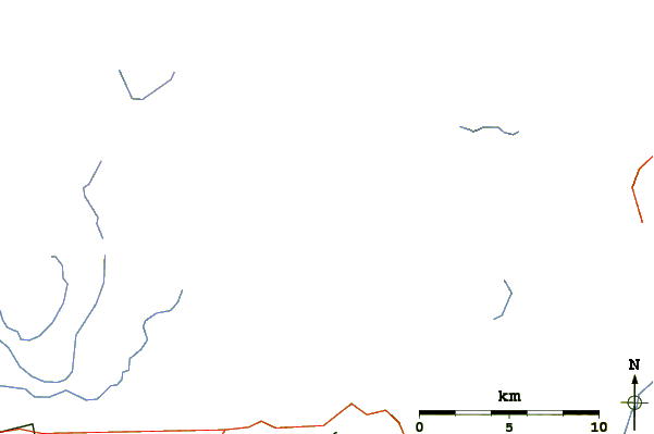 Roads and rivers around Mount Crickmer