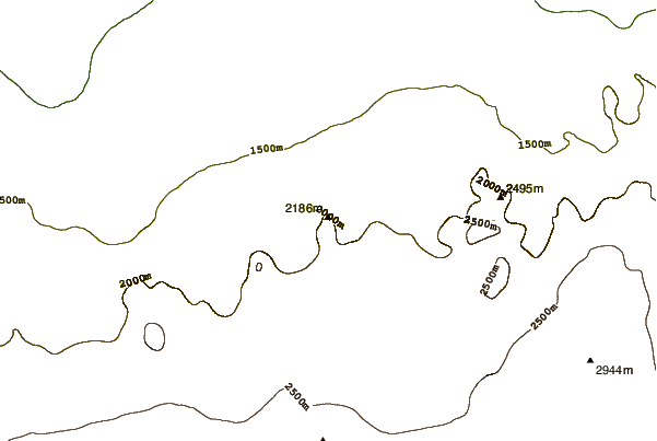 Mountain peaks around Mount Dallmann