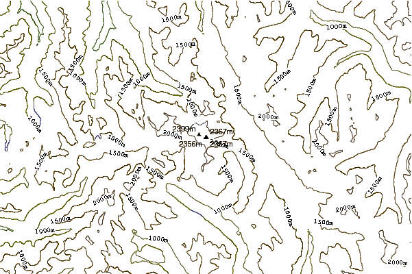 Mountain peaks around Mount Daniel