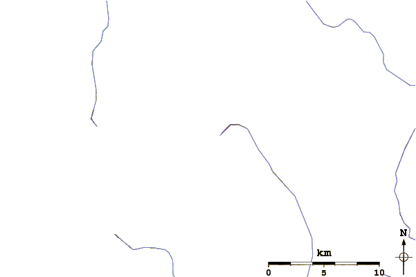 Roads and rivers around Mount Daniel