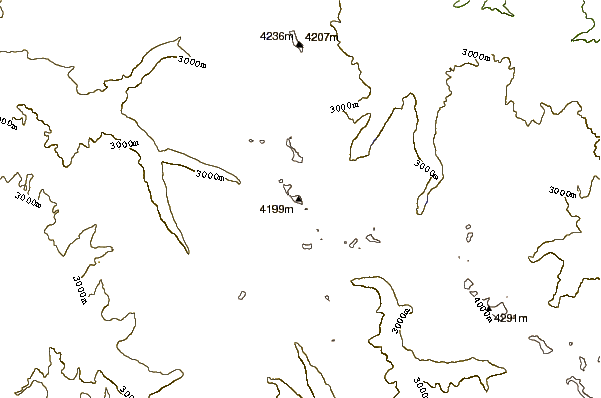 Mountain peaks around Mount Darwin