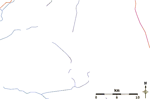 Roads and rivers around Mount DeVoe