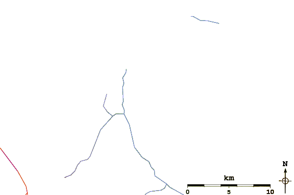 Roads and rivers around Mount Derby