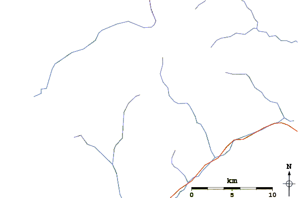 Roads and rivers around Mount Despair