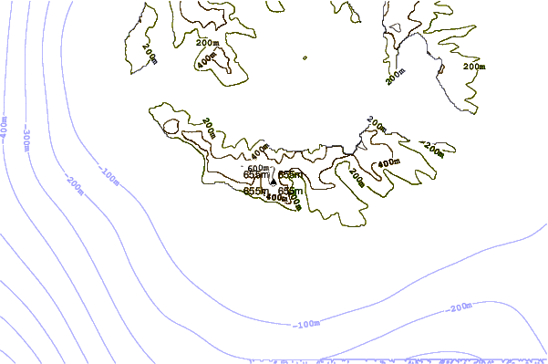 Mountain peaks around Mount Dick (Adam Island)