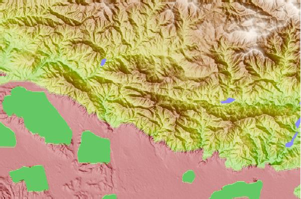 Surf breaks located close to Mount Disappointment (California)