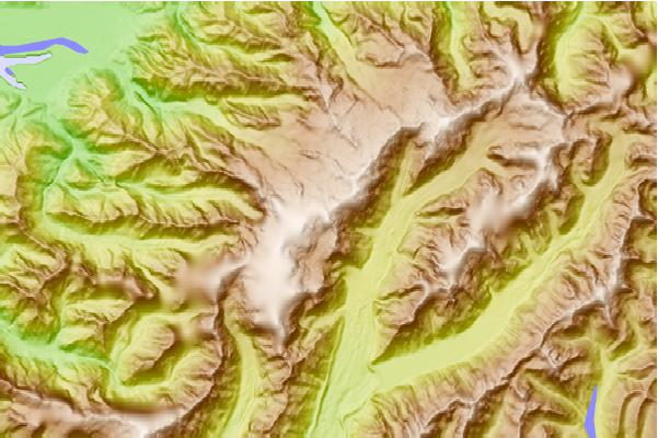 Surf breaks located close to Mount Dixon (Mid Canterbury)