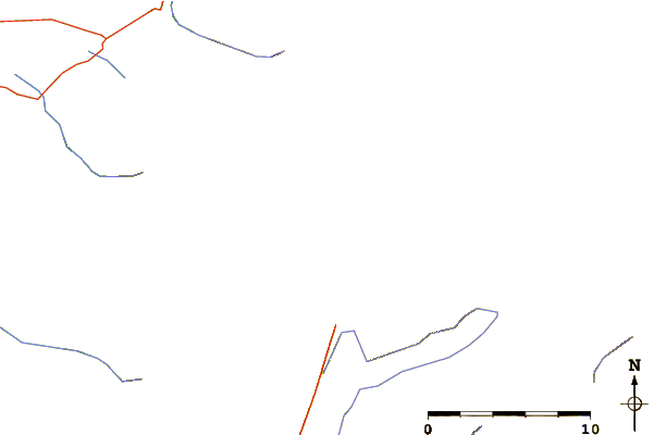 Roads and rivers around Mount Dixon (Mid Canterbury)