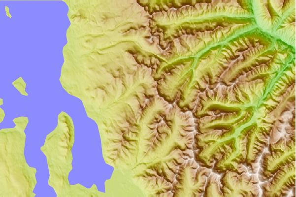 Surf breaks located close to Mount Doane