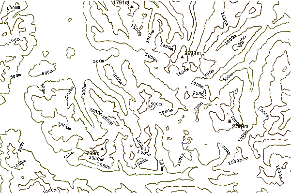 Mountain peaks around Mount Donner