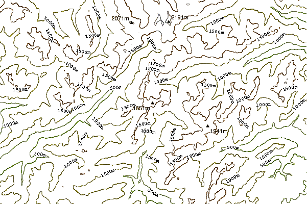 Mountain peaks around Mount Duckabush