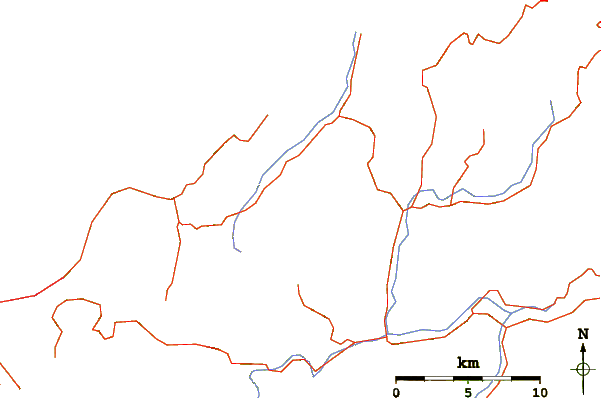 Roads and rivers around Mount Duppa