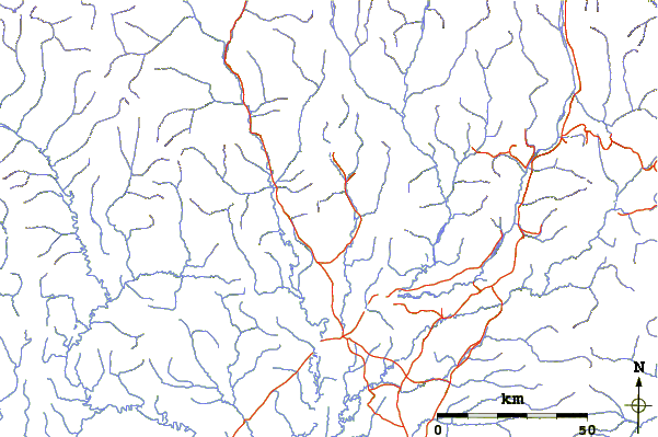 Roads and rivers around Mount Eddy McKenney