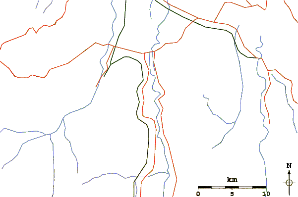 Roads and rivers around Mount Edgecumbe/Putauaki