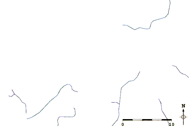 Roads and rivers around Mount Edgecumbe (Southland)