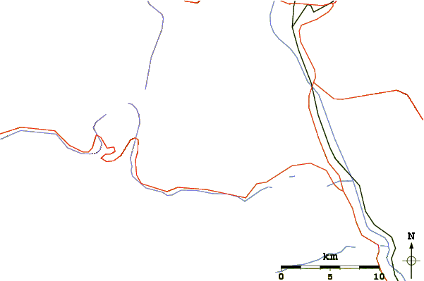 Roads and rivers around Mount Elbert