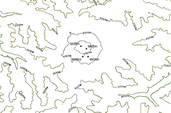 Mountain peaks around Mount Elbrus