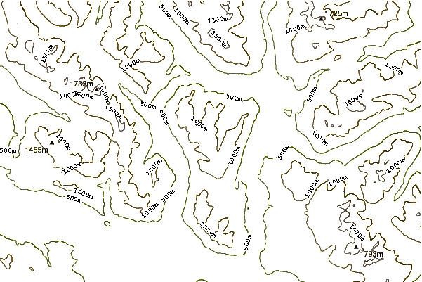 Mountain peaks around Mount Elliott (British Columbia)