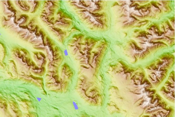 Surf breaks located close to Mount Elliott (British Columbia)