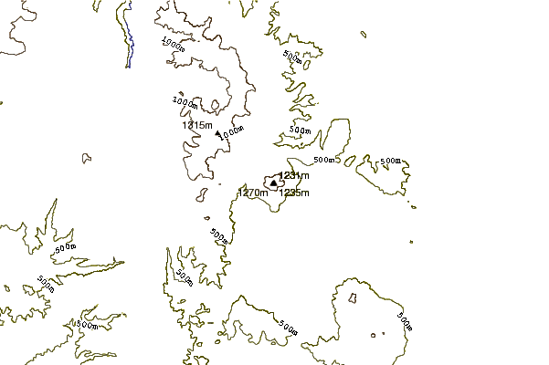 Mountain peaks around Mount Eniwa