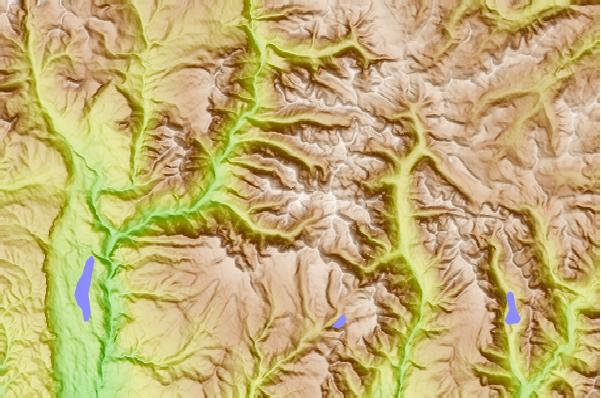 Surf breaks located close to Mount Eolus