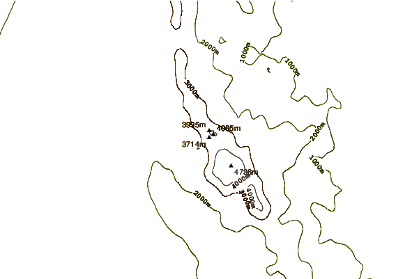 Mountain peaks around Mount Epperly