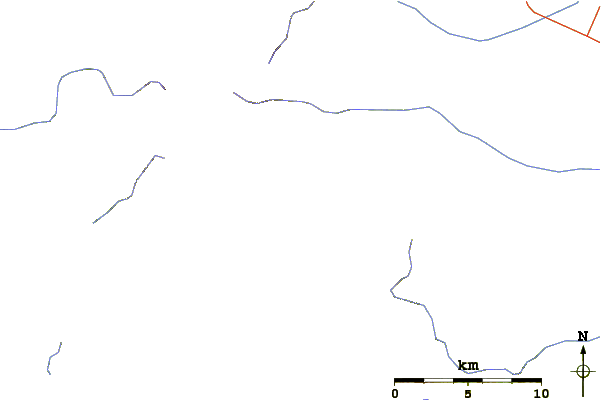 Roads and rivers around Mount Esaoman-Tottabetsu