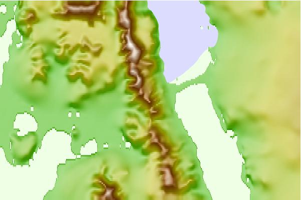 Surf breaks located close to Mount Ethelred