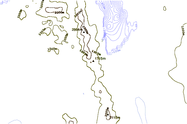 Mountain peaks around Mount Ethelwulf