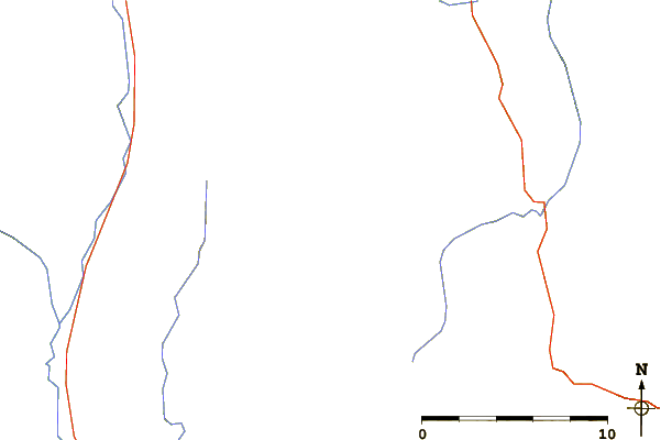 Roads and rivers around Mount Etherington