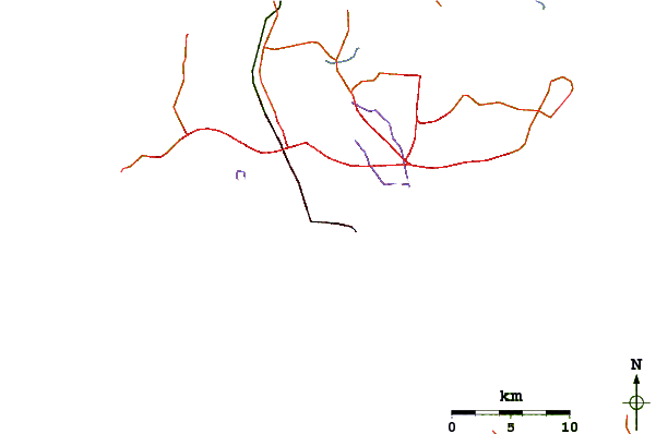 Roads and rivers around Mount Faber