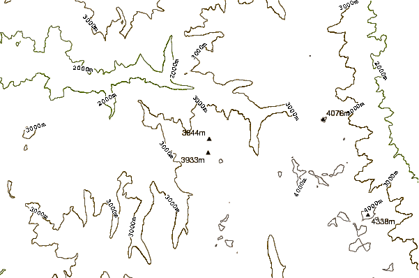 Mountain peaks around Mount Farquhar