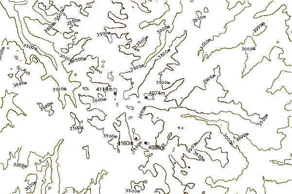 Mountain peaks around Mount Febbas