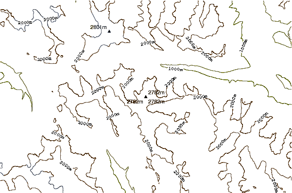 Mountain peaks around Mount Fernow