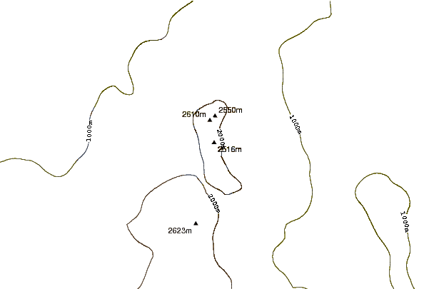 Mountain peaks around Mount Field (Antarctica)