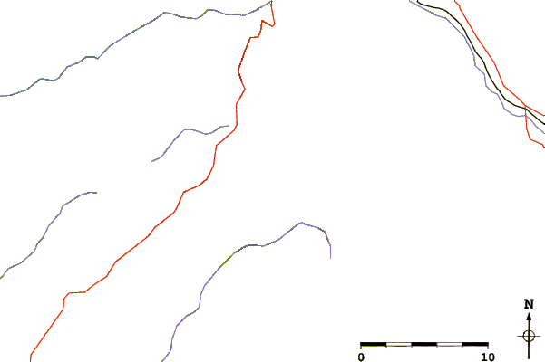 Roads and rivers around Mount Fillmore