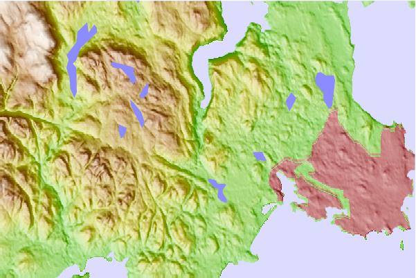 Surf breaks located close to Mount Finlayson