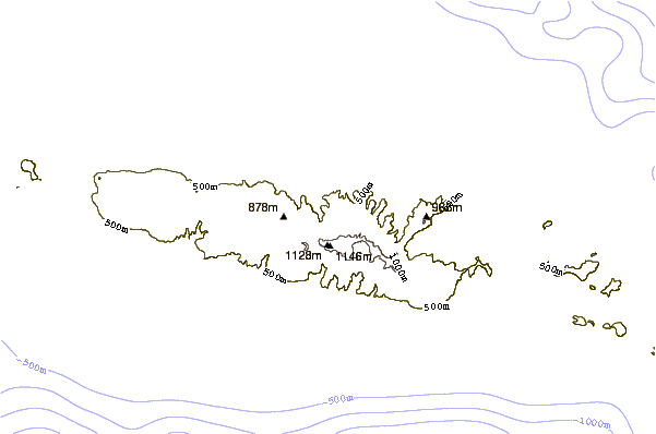 Mountain peaks around Mount Fito