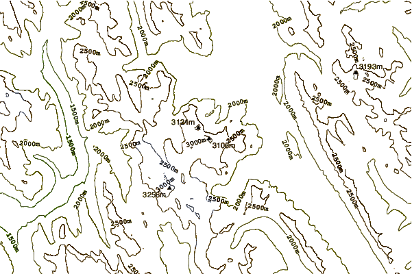 Mountain peaks around Mount Foch