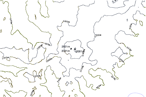 Mountain peaks around Mount Fourpeaked