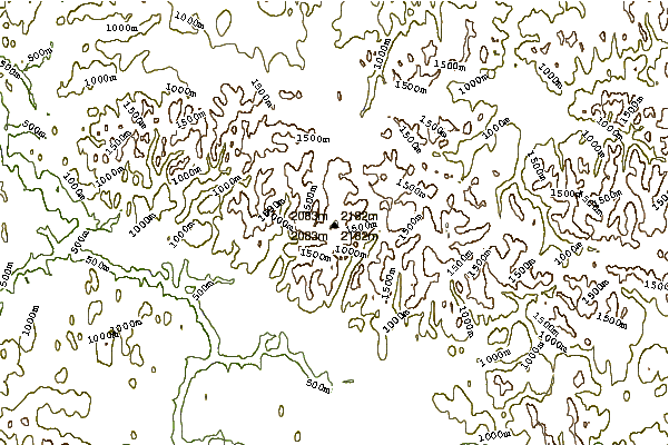 Mountain peaks around Mount Frank Rae