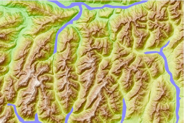 Surf breaks located close to Mount Franklin (Canterbury)